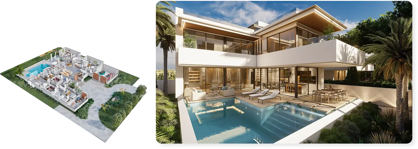 Villa 3D Design Plans