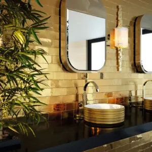 Luxury Gold-Vein Porcelain Tiles